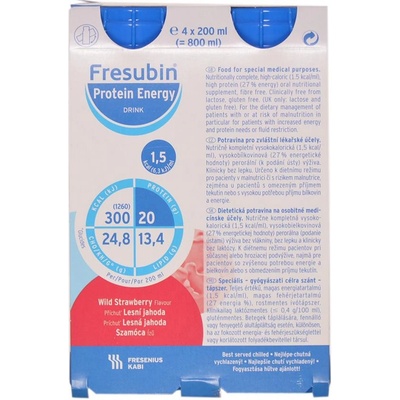 FRESUBIN PROTEIN ENERGY DRINK JAHODA POR SOL 4X200ML
