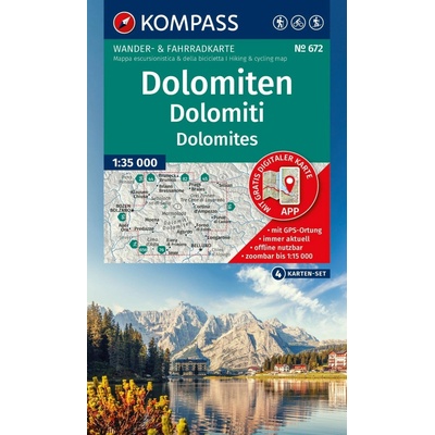 672 Dolomity 1: 35 000 KOMPASS