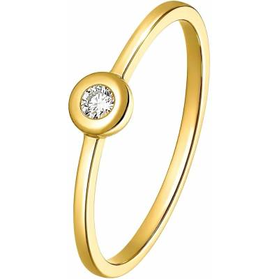 Zlaton Prsten žluté zlato s diamantem 000360202236