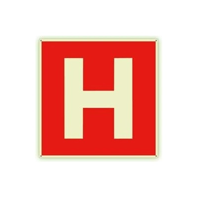 Hydrant - fotoluminiscenční tabulka s dírkami, plast 2 mm 300x300 mm