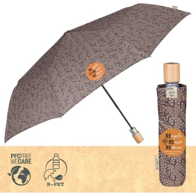 Дамски автоматичен чадър Perletti Green 19126, Кафяв