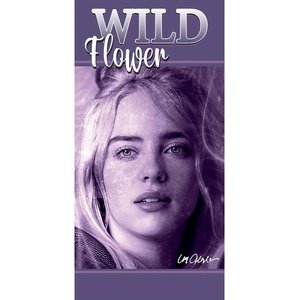 Jerry Fabrics Лилава памучна детска кърпа 70x140 cm Billie Eilish - Jerry Fabrics (24TW154)