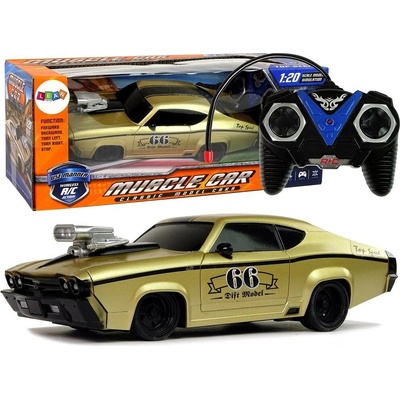 Len Toys RC sportovní klasické auto zlaté s dálkovým ovládáním 1:20
