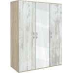 Bogdan Furniture G Трикрилен гардероб Мебели Богдан Модел bm-ava 3, кристал със сонома - bogdanmebel
