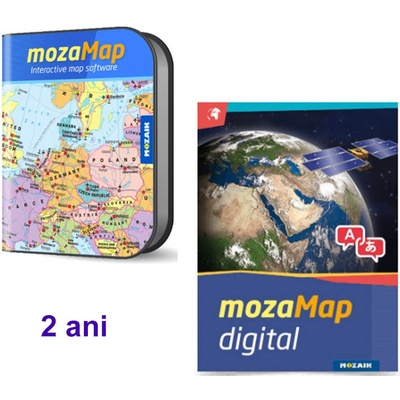 Moza Гимназиални класове - Цифров многоезичен географски атлас, 2 години (ms-4099d-2)