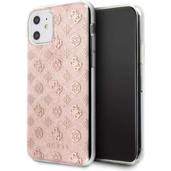 Гръб Guess 4G Peony Glitter Collection за Apple iPhone 11, GUHCN61TPERG