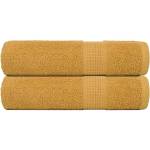 vidaXL Кърпи за ръце FROGN 2 бр. Златисти 50x100 см 360 г/м2 (136806)