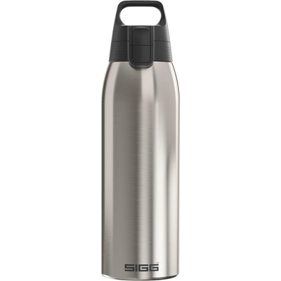SIGG - Insulated drinking bottle - Thermos bottle Shield Therm One Brushed - carbonated drinks - leak-proof - dishwasher safe - BPA-free - 90% recycled stainless steel - silver - 1L - 6218.00