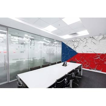 DIMEX ART s. r. o Самозалепваща се флизелинова фототапета пръскано чешко знаме 375 x 250 см