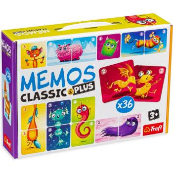 Trefl Настолна мемори игра Memos Classic&plus - Сладки чудовища - Детска (2273)