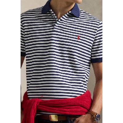 Памучна тениска с яка Polo Ralph Lauren (710956682)