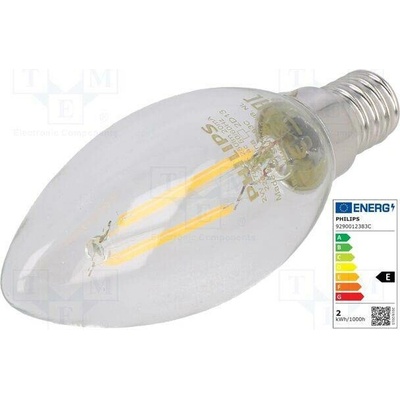 Philips 8718699777531 žárovka LED teple bílá E14 230VAC 250lm P 2W 2700K CRImin 80