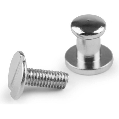 Sedlářský nýt šroubovací Ø6 mm, střední, 5 (11 mm) barva nikl