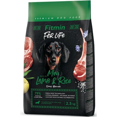Fitmin FOR LIFE Мини Агне и Ориз 2, 5 кг