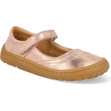 Froddo dievčenské barefoot kožené baleríny MARY J pink/gold