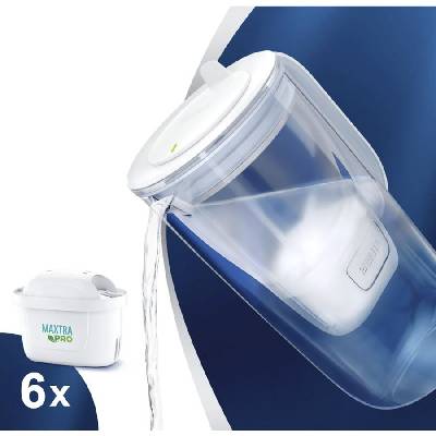 Brita Glass Bottle Model One skleněná filtrační konvice 2,5 l + 6 ks filtru Maxtra Pro Plus Performance