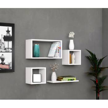 Image 1 of ASIR GROUP К-кт 4бр. етажерки babi бели (as0608)