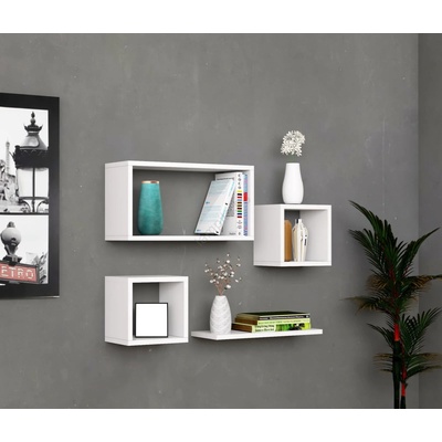 ASIR GROUP К-кт 4бр. етажерки babi бели (as0608)