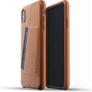 Pouzdro MUJJO Full Leather Wallet Case iPhone XS Max - žlutohnědé