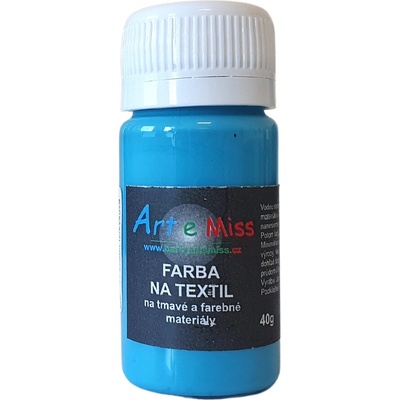 Farba na tmavý textil 59 ml tyrkysová
