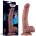 Lovetoy Vibrating Dual Density Power Cock 9" Dark Skin