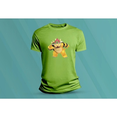 Sandratex dětské bavlněné tričko král Koopa. lime