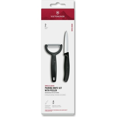 Victorinox Swiss Classic Swiss Classic loupací nůž s Y‑škrabkou 2 ks černá