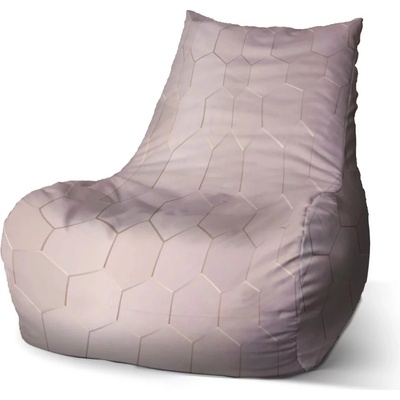 Sablio sedací vak Bean Rose gold 60 x 70 x 70 cm