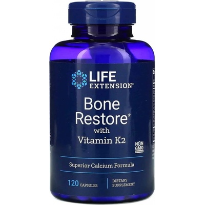 Life Extension Bone Restore with Vitamin K2 120 kapsúl