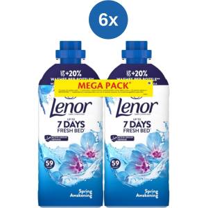 Lenor Омекотител за тъкани Lenor Spring двоен пакет 6 бр. (2 x 1239 мл) 118 бр