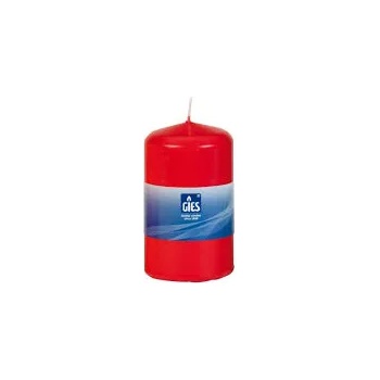 Image 1 of Gies Kerzen Свещ - цилиндър - червена - 80х48mm - 1бр. +/-15h (350464)