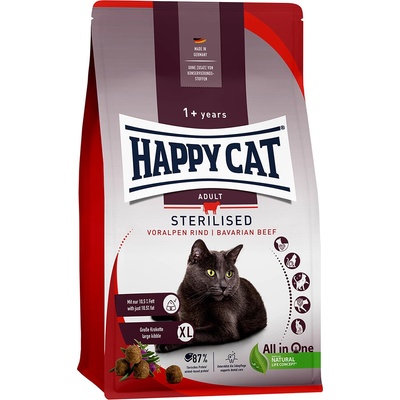 Happy Cat Supreme Fit & Well Adult Sterilised hovädzie mäso 2 x 10 kg