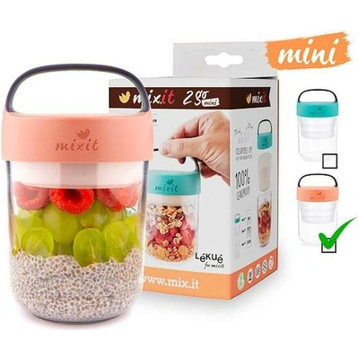Mixit Mixit 2go mini - svačinový box lososový 400ml