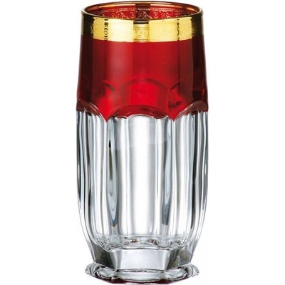 Crystalite Bohemia Sklenice na nealko SAFARI zlato rubín 6 x 300 ml