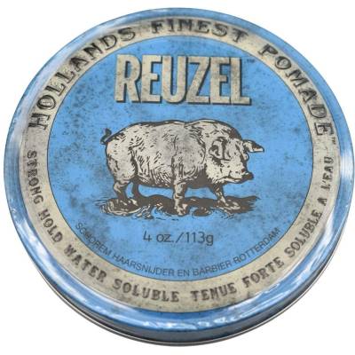 Reuzel Blue Strong Hold Water Soluble High Sheen pomáda 113 g
