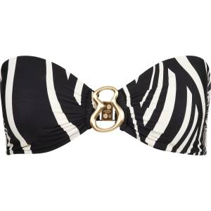 Seafolly Дамско бикини горнище Seafolly Women's Coastline Ring Front Bandeau Bikini top - Black - размер 34 (EU) (150-5725-0112)
