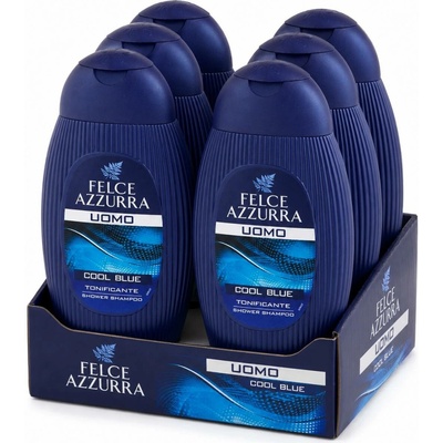 Felce Azzurra sprchový gel Cool Blue 6x250 ml VÝHODNÉ BALENÍ