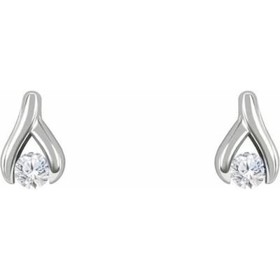 Eppi Platinové náušnice s 0.22ct diamanty Fox E33527