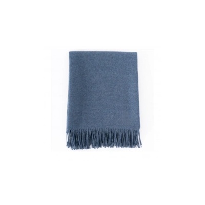 Interblanket Луксозно Одеяло От 100% Бейби Алпака Вълна - Син Цвят | 130×180 См, 500 Г