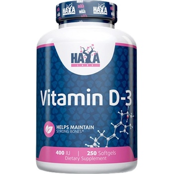 Image 1 of Haya Labs Vitamin D-3 400 IU [250 Гел капсули]
