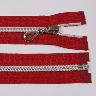 Zip spirálový 6mm délka 65cm, barva 148 (dělitelný) se stříbrnými zoubky