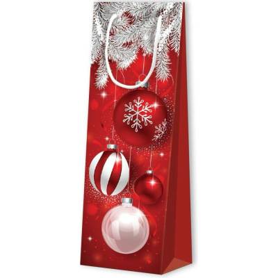 Vánoční dárková taška EKO - Na víno/ láhev Varianta 3