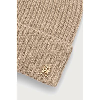 Tommy Hilfiger шапка дамска от кашмир (AW0AW19098)