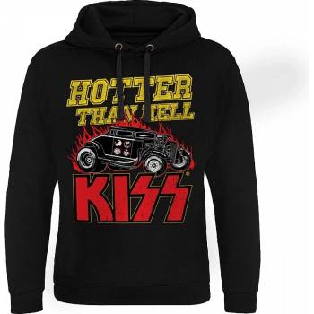 KISS mikina Hotter Than Hell Epic Hoodie Black
