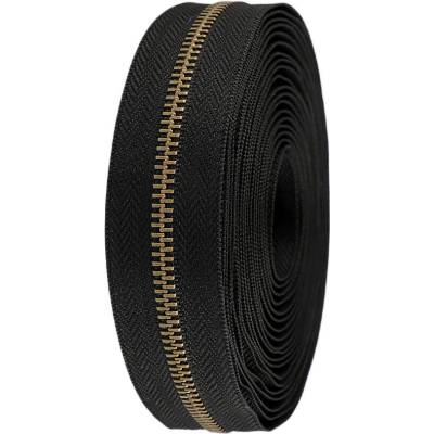 Prima-obchod Zip kovový No 5 metráž, barva 5 černá staromosaz