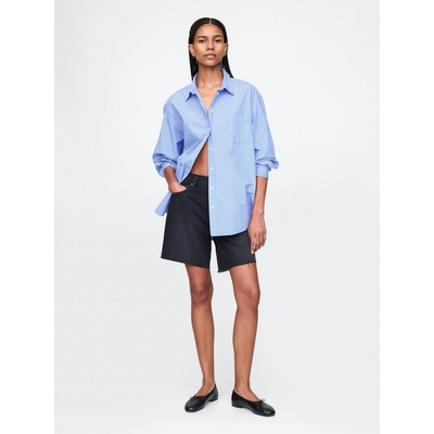 GAP 718245-00 džínové kraťasy Loose Bermuda černá