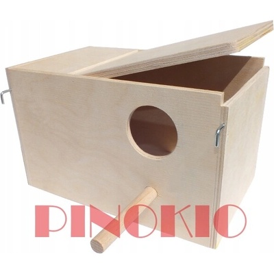 Pinokio Domček hniezdna budką prę nymfu P12