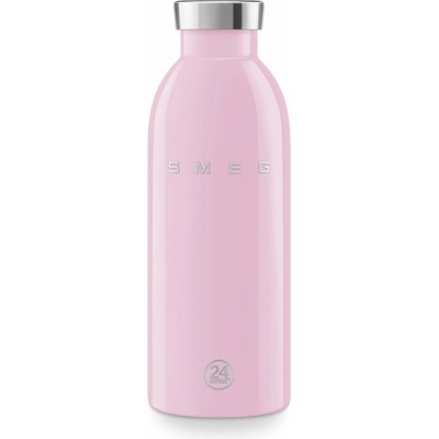 Smeg TERMO Fľaša SMEG x 24BOTTLES Clima 500 ml pastelovo ružová