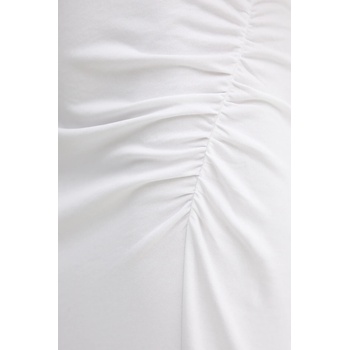 PINKO Памучна рокля Pinko в бяло дълга с кройка по тялото 105219 A2M2 (105219.A2M2)