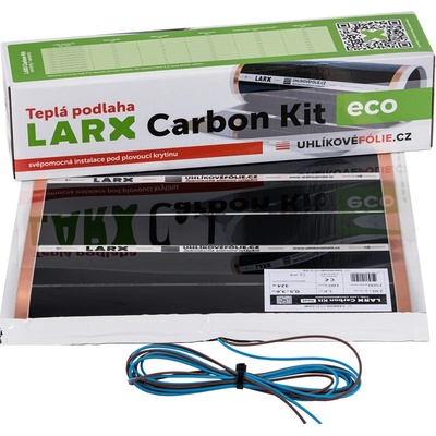 LARX Carbon Kit eco 80 W, topná fólie pro svépomocnou instalaci, délka 1,6 m, šířka 0,5 m – Zboží Mobilmania